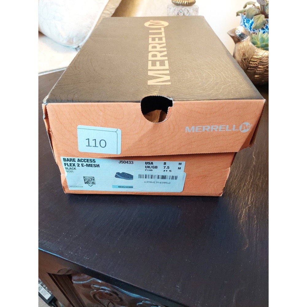 Merrell Men's Bare Access Flex 2 Mesh Black Running Shoes Sz 8 NEW! J50433 $136 - Picture 9 of 11